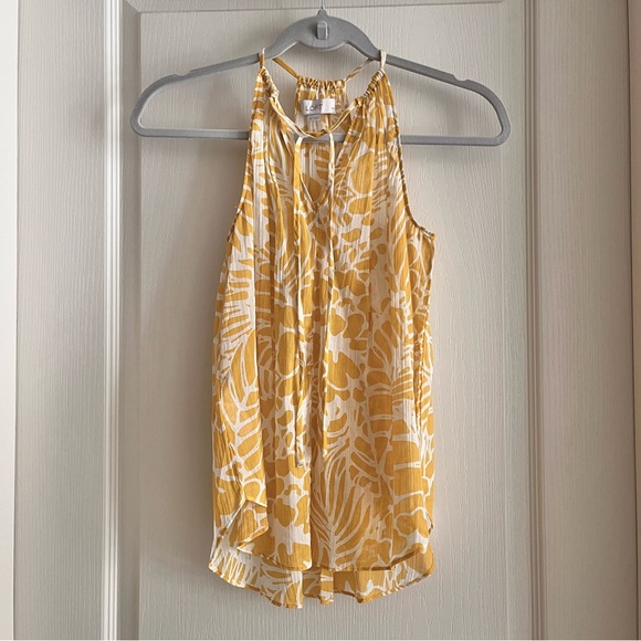 Sheer LOFT sleeveless blouse - XS petite - Picture 1 of 6